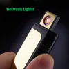 USB Charging Cigarette Lighter Windproof Lighter Rechargeable Men's Personality Electric Wire Electronic Lighters Smoking Accessories