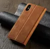 Étuis portefeuille en cuir magnétique d'origine FORWENW pare-chocs avec fente pour carte couverture magnétique pour iPhone14 13 11 xs s10 s10plus HUAWEI p20 p30