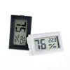 Termómetro LCD digital integrado actualizado higrómetro probador de temperatura y humedad refrigerador congelador medidor monitor negro