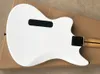 Factory hot sale vit elektrisk gitarr med EMG pickup, scalloped rosewood fretboard, svart hårdvara, som erbjuder anpassad service