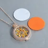 Neue 34mm diy ätherisches öl aroma federn eingelegten diamant blume liebe halskette kann öffnen box halskette J007