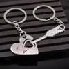 Alloy Keychain Cupid Arrow Par Nyckelkedja Lovers Pendant Key Ring Nyckelring för älskare Gratis frakt LX9051