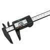 Vernier Caliper 0-150mm 6 tum Mätverktyg Plast LCD Digital elektronik Carbon Fiber Ruler Gauge Micrometer