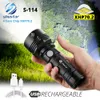 4 Core XHP70.2 LED Flashlight Waterproof Torch Tactical camping hunting light 3 Lighting modes Powered by 26650 battery
