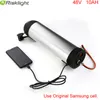 48V 500W 750W Electric Bike Battery 48V 10Ah Bottle Lithium Battery with 25A BMS 54.6V 2A charger