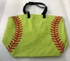 2020 أكياس قماش البيسبول خياطة نساء حقائب أطفال القطن قماش الرياضة البيسبول البيسبول حمل حقيبة للأطفال