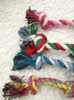 17CM Dog Toys Pet Supplies Puppy Cotton Chews Knot Toy Durable Braided Bone Rope Funny Tool3190475