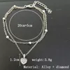 925 Silber Strand Fußkettchen Armband Damen Mehrschichtiges Liebesherz Fußkettchen Sommerurlaub Fußkette Schmuckset