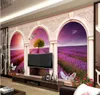 ラベンダーマナーフラワーシーローマンコラム3 dテレビ背景壁壁壁画写真壁紙