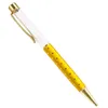 New DIY Ballpoint Pen Empty Barrel Pen Gift Ball Pen Heart Printing Novel Stationery Smart Office Supplies WJ099
