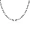 Top Sale Plated Sterling Silver Necklace 18inchs * 8mm Män Wordless To Necklace DHSN101 Hot 925 Silverplatta Halsband Smycken Kedjor