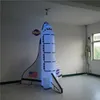 wholesale Advertising Inflatables 3 m High Inflatable Balloon Spacecraft Shuttle Advertising With 7 Color LED Light Inflable Space Vehicles