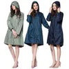 Lange Regenmantel Frauen Wasserdicht Wind-Kapuze Damen Dünne Regen Mantel Ponchos Jacken Weibliche Chubasqueros Mujer Capa De Chuva5507742