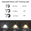 ダウンライト調整可能なトラック照明ビーム角度調整可能なトラックライト20W 30W表面マウントレールランプ装飾LED追跡1672380