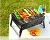 43 * 29 * 22,5 cm Mini barbecue pieghevole portatile Griglia a carbone Facile da montare e rimuovere Set da cucina per barbecue Griglia per barbecue
