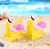 Novo design 9 estilo dos desenhos animados bebê natação bandas de braço inflável animais frutas braço anéis cereja flamejante ocrab piscina de natação flutua tubos