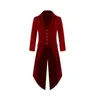 Men's Trench Coat New Fashion Steampunk Vintage Tailcoat Jacket Gothic Frock Coat Men's Single-breasted Lightweight long