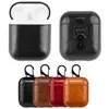 Luxury Leather Pouch för AirPods Bluetooth Wireless Earphone Case Cover för Air Pods Case Funda Cover Charging Box Cases98548275069360