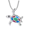 2022 Newest Necklace China Factory Directly Sell Christmas Holiday Fashion Alloy Opal Pendant Necklaces For Woman Turtle Necklace