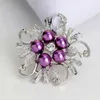 Pearl Crystal Brooches Suit Shirts Collar Coat Pins Decor For Women Girl Wedding Party Club Jewelry