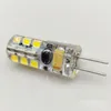 SMD 3014 G4 110V 4W 5W 6W LED Corn Crystal Lamp Light DC 12V / AC 220V LED-lampa ljuskrona 24LED 32LED 48led 6LEDS