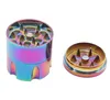Grinder per pipe Mini Bullet Smoke Grinder per fumo in metallo colorato a tre strati di diametro 30 mm
