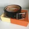 Women's Fashion Belt Genuine Leather Designer Belts Luxury Mens And Womens Belt Smooth Big Buckle With Box