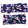 Mamma och baby matchande bomull båge headbands photo prop gåva för vuxna kanin öron elastiska tyg bowknot headbands tillbehör 6sty