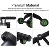 Abdominal Roller Wheel Exercise Ergonomic Ab Workout Wheel Exercise Abdominal Muscle Trainer Equipment For Home Gym T200506