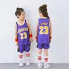 Kinderbasketbaltrui voor jongens Toddler Preschool Basketball Jersey T -shirt ET Shorts Jeugd Kleine goedkope Customized1056341