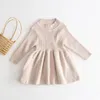 Girl Dresses 2023 Autumn Winter Girls Wool Knitted Sweater Baby Dress For Party And Wedding Clothes