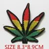 2018 New Arrival 3d Parches Hot Sale Rainbow Leaf Flower For Hippie Boho Retro Iron-on Patch Gay Pride Flag Floral Patches
