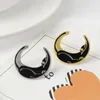 Schwarze Katze Mond Emaille Pins Gold Silber Katze Abzeichen Brosche Anstecknadel Denim Shirt Tasche Kragen Punk Spaß Tier Schmuck Geschenk für Freunde