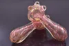 Palenie Najnowszy Bubbler Rainbow Gold Glass Spoon Rury szklane Palenie Phand Rury Tobackie Darmowa Wysyłka