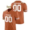 Anpassad Texas Longhorns 2020 Fotboll Någon namnnummer Orange Vit 11 Ehlinger 7 Sterns 9 Collin Johnson Young Sugar Bowl NCAA 150th Jersey