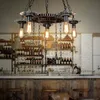 Loft Style Pendant Lampor Retro Industriell maskiner Gears Personlig Restaurang Bar Cafe Dekorativ Smidesjärn Lampa