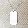 100setslot Stainless Steel Army Dog Tags with 24quot Bead Chains Together by DHL Whole3345396