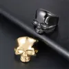 Vintage Men039S rostfritt stål Skullringar gotiska skalle bencyklist finger ring smycken för man högkvalitativa tillbehör Orame8443416