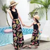 2019 Summer Beach Outing Costume genitore-figlio Moda Pantaloni larghi in chiffon bohémien Pantaloni sottili stranieri per mamma mamma