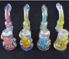 Many Coloured Spiral Glass Pipes in Europe and America Wholesale Bongs Oil Burner Pipes Water Pipes Glass Pipe Oil Rigs Smoking Free Shippin