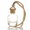 100pcs 10ml Car Air Freshener Perfume Bottle Aromatherapy Fragrance Essential Oil Diffuser Hanging Pendant Auto Ornaments Decor