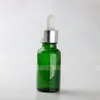 20 ml de vidro de verde Dropper Bottle Cosmetic Container 20 ml de amostra de Jar Test 624Pcs Lot frete grátis