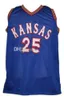 Danny Manning #25 Kansas Jayhawks KU College Retro koszulka do koszykówki męska szyta na zamówienie dowolny numer koszulki