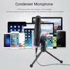 Freeshipping Q3 Kit de support de microphone portable USB professionnel pour ordinateur Mic Sound Plug Play Podcast Studio Microphone pour PC portable