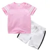 Kids Designer Kleding Jongens Sportpakken Baby Zomer Kleding Sets Korte Mouw Tops Shorts Meisjes Katoenen T-shirt Broek Outfits Uniform C5558