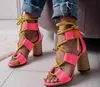 Новый цвет Leesykit Fashion Summer Espadrilles Women Sandals 8 см. Каблук.