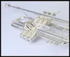 New Arrival 180S 37 Bb Flat Small Trumpet Silver Plated Musical Instruments High Quality with Mouthpiece1713592