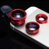 Olho de peixe Universal 3in1 Lente de clipe de telefone móvel Fisheye câmera macro de grande angular para telefone 6s plus