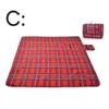 Pieghevole portatile per il tempo libero Impermeabile Tappetino da picnic all'aperto Tappetino da spiaggia Coperta da campeggio Baby Climb Coperta scozzese Crawler Pad Coperta scozzese familiare