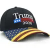 Boné Donald Trump Ajustável 2020 Make America Great Again Bordado Trump Baseball Boné Preto Algodão Moda Bandeira dos EUA Chapéu Esportivo Adulto